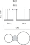 Lampadario-classica-Gea-Luce-CRISEIDE-S2D-O-LED-alluminio-sospensione