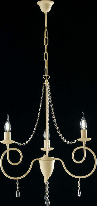 Lampadario-Classico-3-Luci-Ferro-Decapé-Avorio-e-Cristalli-Serie-Elegant