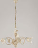 Lampadario-Classico-3Luci-Foglie-in-Ferro-Battuto-Vetro-Avorio-Oro-Serie-Limone