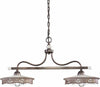 Lampadario-Classico-Alessandria-Ferro-E-Ceramica-Nero-Sfumato-Rame-2-Luci-E27