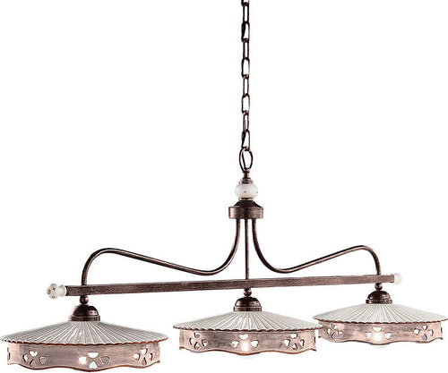 Lampadario-Classico-Alessandria-Ferro-E-Ceramica-Nero-Sfumato-Rame-3-Luci-E27