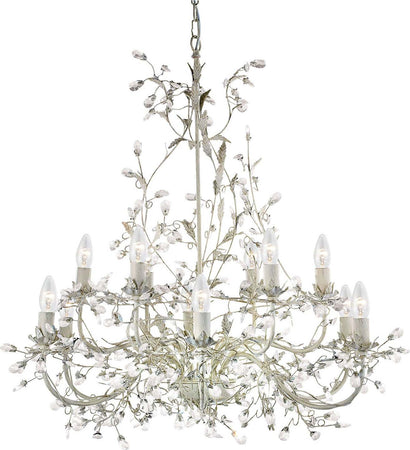 Lampadario-Classico-Almandita-Acciaio-Bianco-Vetro-Oro-12-Luci-E14
