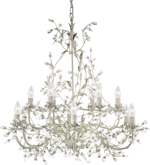 Lampadario-Classico-Almandita-Acciaio-Bianco-Vetro-Oro-12-Luci-E14