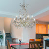 Lampadario-Classico-Almandita-Acciaio-Bianco-Vetro-Oro-12-Luci-E14