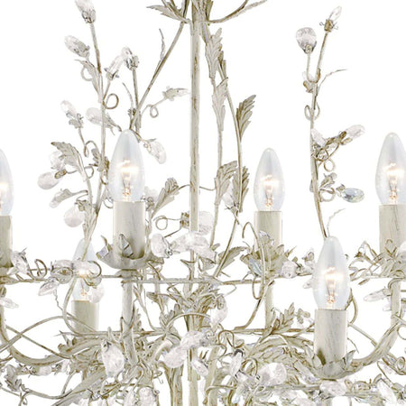 Lampadario-Classico-Almandita-Acciaio-Bianco-Vetro-Oro-8-Luci-E14