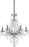 Lampadario-Classico-Amadeus-Metallo-Cristallo-Trasparente-6-Luci-E14