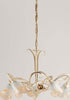 Lampadario-Classico-Arte-Povera-5-Luci-Ferro-Battuto-Avorio-e-Oro-Serie-Cestino