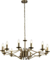 Lampadario-Classico-Ascot-Acciaio-Ottone-12-Luci-E14