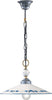 Lampadario-Classico-Asti-Metallo-E-Ceramica-Nero-Sfumato-Argento-1-Luce-E27