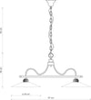 Lampadario-Classico-Asti-Metallo-E-Ceramica-Nero-Sfumato-Argento-2-Luci-E27