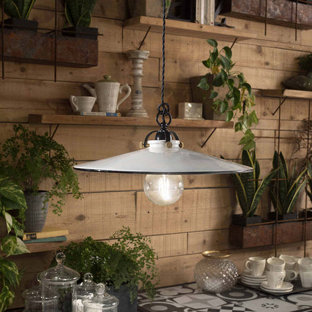 Lampadario-Classico-Asti-Ottone-E-Ceramica-Nero-1-Luce-E27