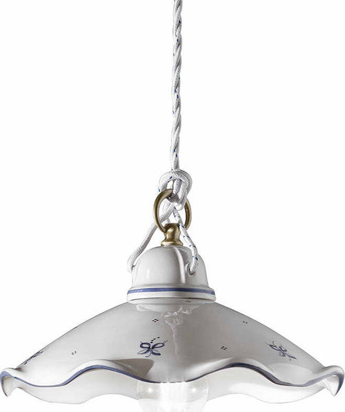 Lampadario-Classico-Belluno-Ceramica-E-Ottone-Decorato-Filo-Blu-1-Luce-E27