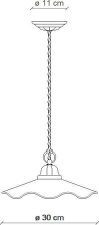 Lampadario-Classico-Belluno-Ceramica-E-Ottone-Decorato-Filo-Blu-1-Luce-E27