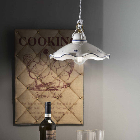 Lampadario-Classico-Belluno-Ceramica-E-Ottone-Decorato-Filo-Blu-1-Luce-E27