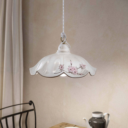 Lampadario-Classico-Belluno-Ceramica-E-Ottone-Satinato-Decorato-1-Luce-E27
