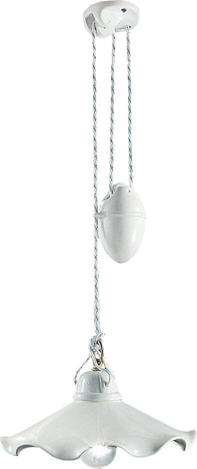 Lampadario-Classico-Belluno-Ottone-Satinato-E-Ceramica-Decorato-1-Luce-E27