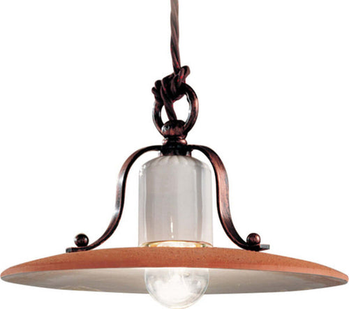 Lampadario-Classico-Bologna-Metallo-E-Ceramica-Nero-Sfumato-Rame-24Cm-1-Luce-E27