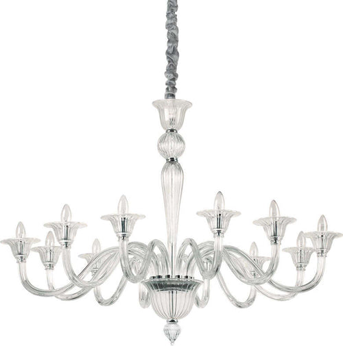 Lampadario-Classico-Brigitta-Vetro-Trasparente-12-Luci-E14