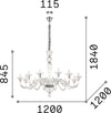 Lampadario-Classico-Brigitta-Vetro-Trasparente-12-Luci-E14
