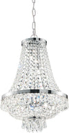 Lampadario-Classico-Caesar-Metallo-Cristallo-Cromo-6-Luci-G9-3W-3000K-Luce-Calda