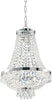 Lampadario-Classico-Caesar-Metallo-Cristallo-Cromo-6-Luci-G9-3W-3000K-Luce-Calda