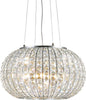 Lampadario-Classico-Calypso-Metallo-Cristallo-Cromo-5-Luci-E27