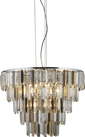 Lampadario-Classico-Clarissa-Acciaio-Cromo-Vetro-Ambra-9-Luci-E14