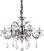 Lampadario-Classico-Colossal-Metallo-Cristallo-Avorio-6-Luci-E14