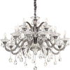 Lampadario-Classico-Colossal-Metallo-Cristallo-Grigio-15-Luci-E14
