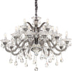 Lampadario-Classico-Colossal-Metallo-Cristallo-Grigio-15-Luci-E14