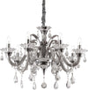 Lampadario-Classico-Colossal-Metallo-Cristallo-Grigio-8-Luci-E14