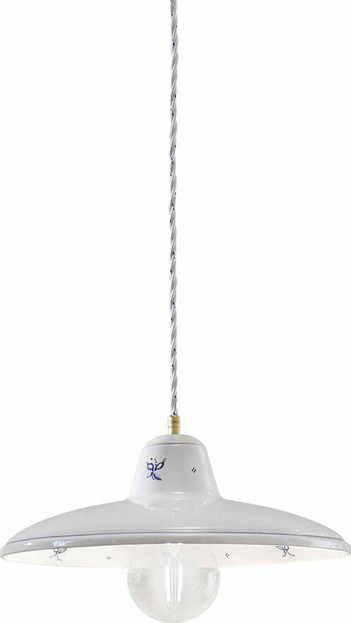 Lampadario-Classico-Como-Ceramica-Bianco-Decorato-Filo-Blu-1-Luce-E27