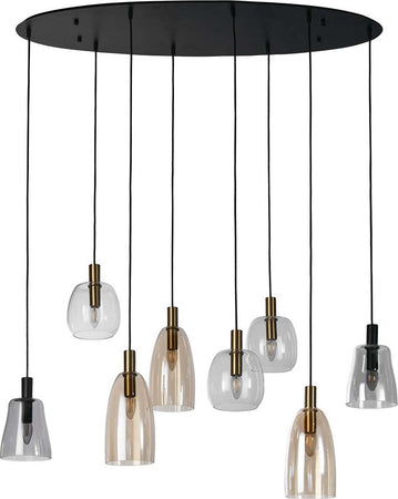 Lampadario-Classico-Divine-Acciaio-Nero-Vetro-8-Luci-E14