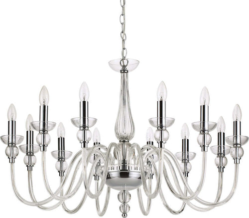 Lampadario-Classico-Doge-Vetro-Trasparente-12-Luci-E14