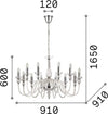 Lampadario-Classico-Doge-Vetro-Trasparente-12-Luci-E14