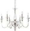 Lampadario-Classico-Doge-Vetro-Trasparente-6-Luci-E14