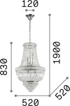 Lampadario-Classico-Dubai-Metallo-Cristallo-Cromo-10-Luci-E14