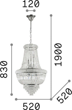 Lampadario-Classico-Dubai-Metallo-Cristallo-Cromo-10-Luci-E14