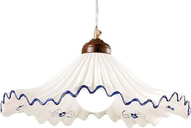 Lampadario-classico-Due-P-illuminazione-ANNA-S2M-E27-LED-ceramica-sospensione