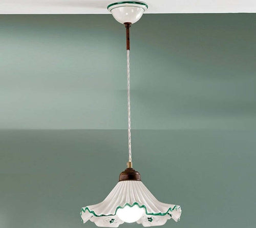 Lampadario-classico-Due-P-illuminazione-ANNA-SM-E27-LED-ceramica-sospensione