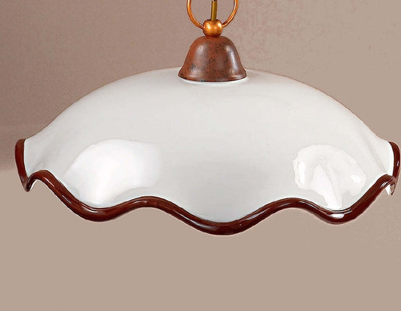 Lampadario-classico-Due-P-illuminazione-ELOISA-SP-E27-LED-ceramica-sospensione