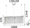 Lampadario-Classico-Elisir-Metallo-Cristallo-Ottone-8-Luci-G9-3W-3000K