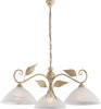Lampadario-Classico-Esse-3-Luci-Ferro-Battuto-E-Vetro-Avorio-E-Oro