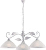 Lampadario-Classico-Esse-3-Luci-Ferro-Battuto-E-Vetro-Bianco-E-Argento