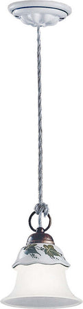 Lampadario-Classico-Ferrara-Metallo-E-Ceramica-Nero-Sfumato-Rame-1-Luce-E14