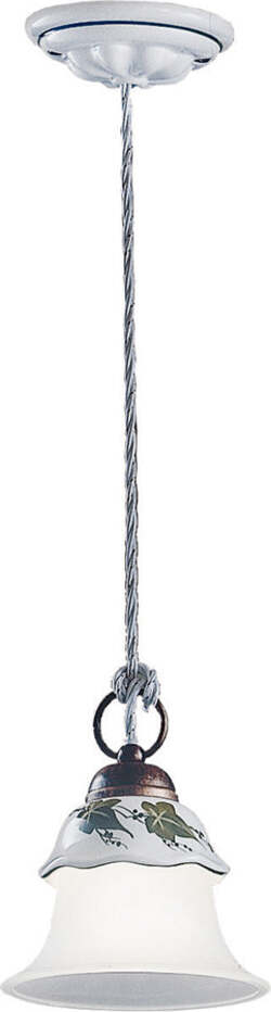 Lampadario-Classico-Ferrara-Metallo-E-Ceramica-Nero-Sfumato-Rame-1-Luce-E14