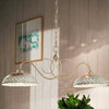 Lampadario-classico-Ferroluce-VERONA-C971-BL-E27-LED-ceramica-bilanciere