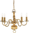 Lampadario-Classico-Fiammingo-Ottone-5-Luci-E14