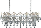 Lampadario-Classico-Firenze-Acciaio-Cromo-Vetro-Bianco-14-Luci-E14