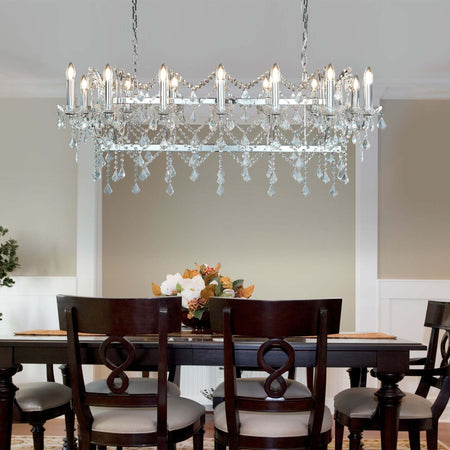 Lampadario-Classico-Firenze-Acciaio-Cromo-Vetro-Bianco-14-Luci-E14